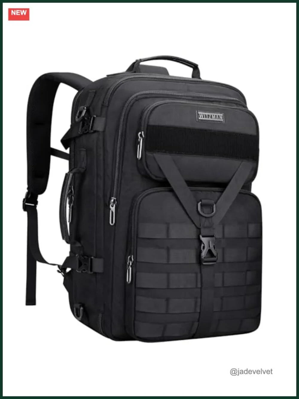 45L Convertible Travel Backpack 3 in 1 Laptop Carry-On Nylon Hiking